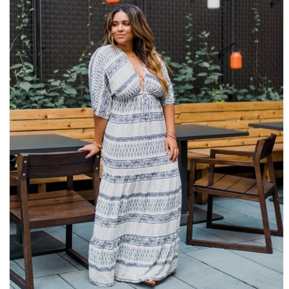 Vici Bohemian Print Kaftan Maxi